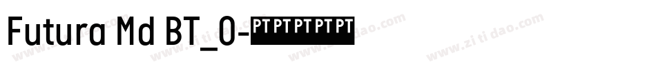Futura Md BT_0字体转换